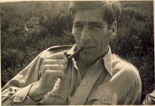 <p>1944, March – George Whalley at Dunster, Somerset, four months before marriage</p>