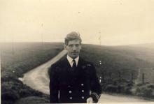 <p>1944 – George Whalley on Dartmoor while on honeymoon with Elizabeth Watts. They married on 25th July, 1944, on Whalley’s 29th birthday</p>