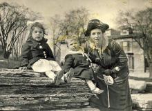 <p>c1916 - Cecilia, George’s sister, George Whalley and Dorothy, his mother, in Kingston</p>